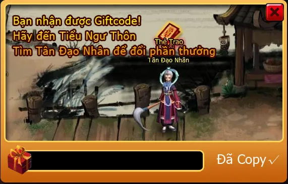Hướng dẫn nhập gifcode cho tân thủ