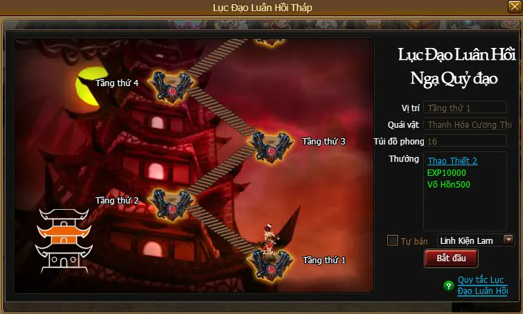 Tính năng Lục Đạo Luân Hồi